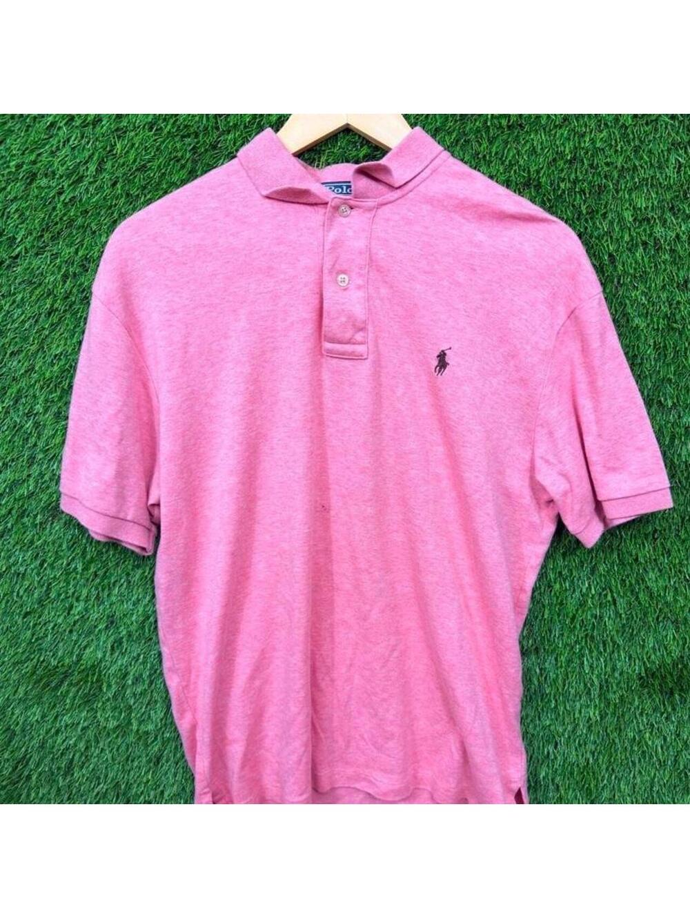 Polo Ralph Lauren Classic Pony Polo Shirt Heather Pink Size M